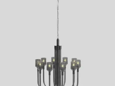Reverie Medium Single Tier Chandelier Visual Comfort 3D model