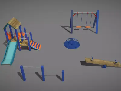 playground set 3D model get