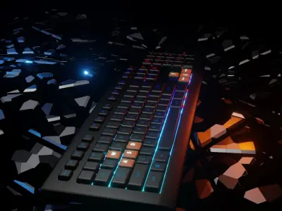 RGB Keyboard 3D model
