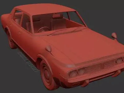 Toyota Crown Mk4 S60 sedan 1971 3D print model