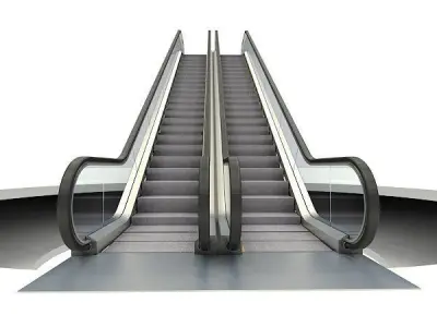 escalator seethru 3D model