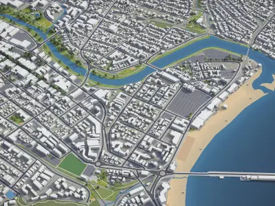 Santa Cruz  Low-poly 3D model