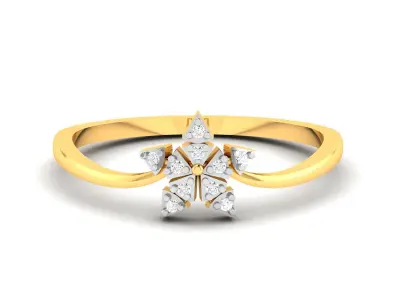 Diamond Ring For Women 3d Print Model 3D print model 4