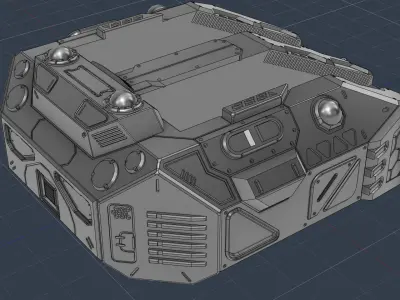 Large Turret V3 HD 3D print model