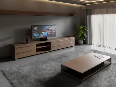 Living Room Apartments Interior 3D model