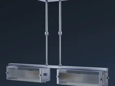 Chandelier Altalusse IL INL-9189P-02 Chrome 3D model