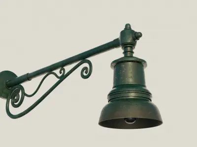 Street lamp medieval 3D model