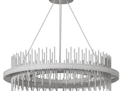 Gossamer Circular Pendant By Hubbardton Forge 3D model