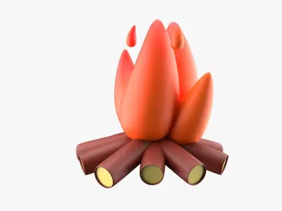 Bonfire 3D model