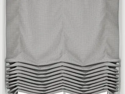 Roman blinds 11 3D model