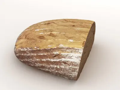 Sliced Bread Loaf 005 3D model