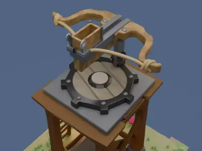 X-B0W Low-poly 3D model