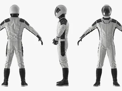 Futuristic Space Suit 3D model