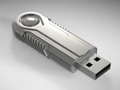 Sci-fi USB 3D model