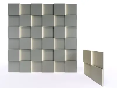 Wall decorative light 3d panel  Free 3D model