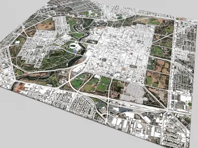 Cityscape Adelaide Australia 3D model