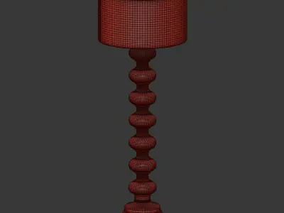 FLOOR LAMP JASMINE GLASS POTTERYBARN  3D model