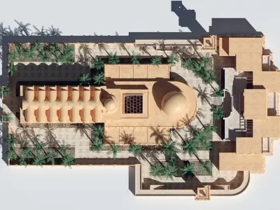 ancient arabian palace 3D model