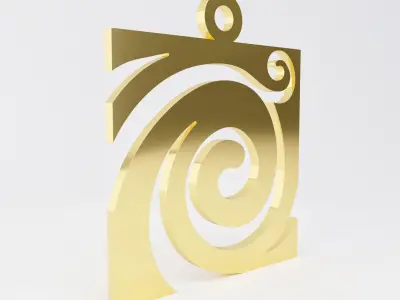 Maori pendant 9 3D print model