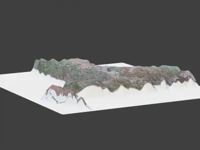 New York State Low-poly 3D model