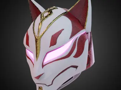 Destiny 2 Kitsune Warlock Helmet for Cosplay 3D print model