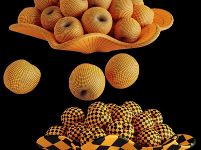 Nectar plate 3D model