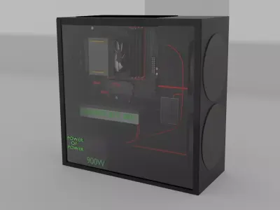 PC Gaming x64 Low-poly 3D model
