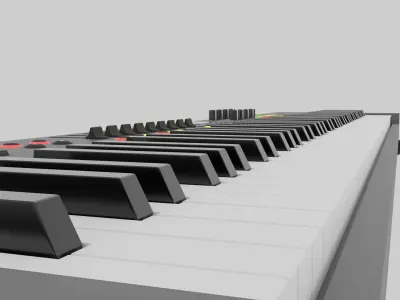 3D model MIDI Keyboard Controller - 88 Key Digital Piano 3D model