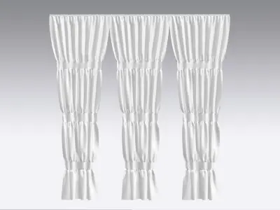 Curtain Low-poly 3D model 36