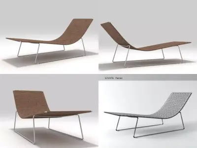 Trenza sun lounger 3D model