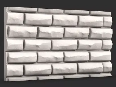Game Asset Stone Wall Tile 3D print model purchase