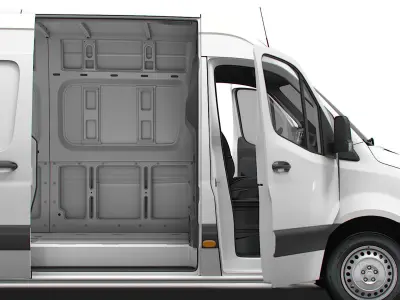 Freightliner Sprinter L4H2 RWD HQ Interior 2024 3D model