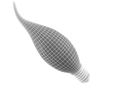 filament led light bulb 3D model