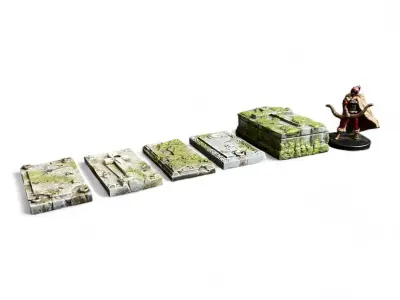Gravestones 3D print model