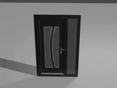 Modern Entry Door Free 3D model