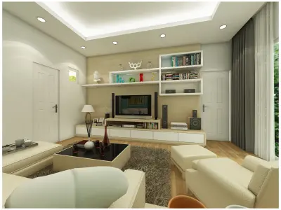 Family entertainment room 3D model