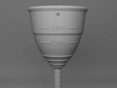 Menstrual Cup 3D model