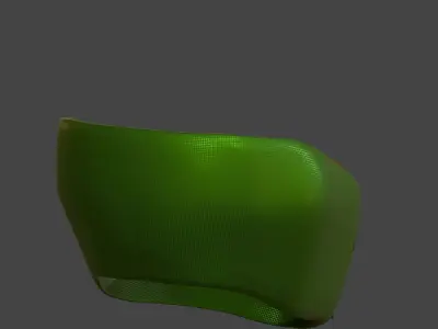 Gas mask helmet 3d model scifi Low-poly  Low-poly 3D model