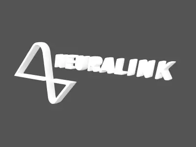 Neuralink Logo v2 003 Free low-poly 3D model