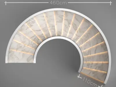 Spiral staircase 8 3D model