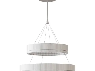 Pendant lamp Double Circle diameter 44 3D model