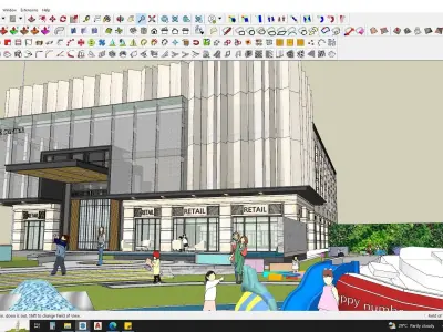 office building 3d model sketchup 3D model