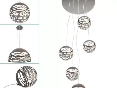 Kelly Metallic Lamps Collection Studio italia 3D model