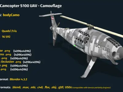  Schiebel Camcopter S100 UAV - Camouflage 