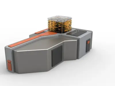 Enhancement module from Star Trek The Next Generation 3D print model