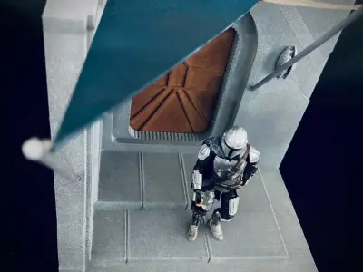 Nevarro Greef Karga Headquarters Entrance Diorama 3D print model