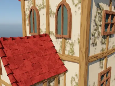 Medieval House  3D model 3