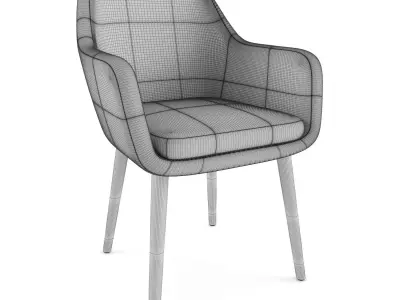 Nora Carver Corsica Patchwork Chair 3D model