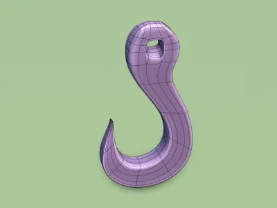Lifting hook 3D model