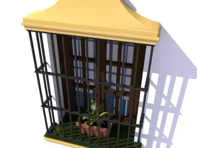 Typical spanish window 3D model